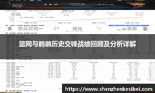 篮网与鹈鹕历史交锋战绩回顾及分析详解